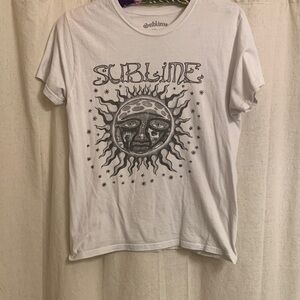 Sublime White Graphic Tee - Men's Short Sleeve Shirt